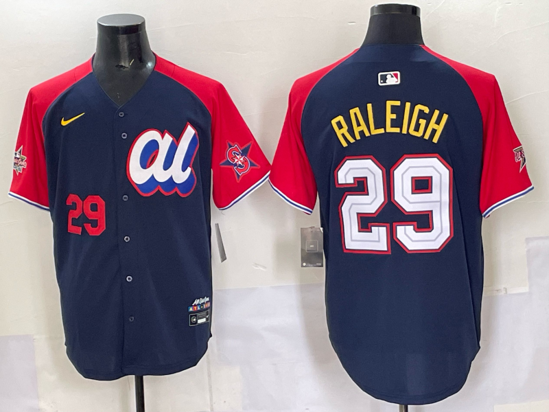 Men Seattle Mariners #29 Raleigh Blue MLB  All star Nike 2025 Jersey style 006